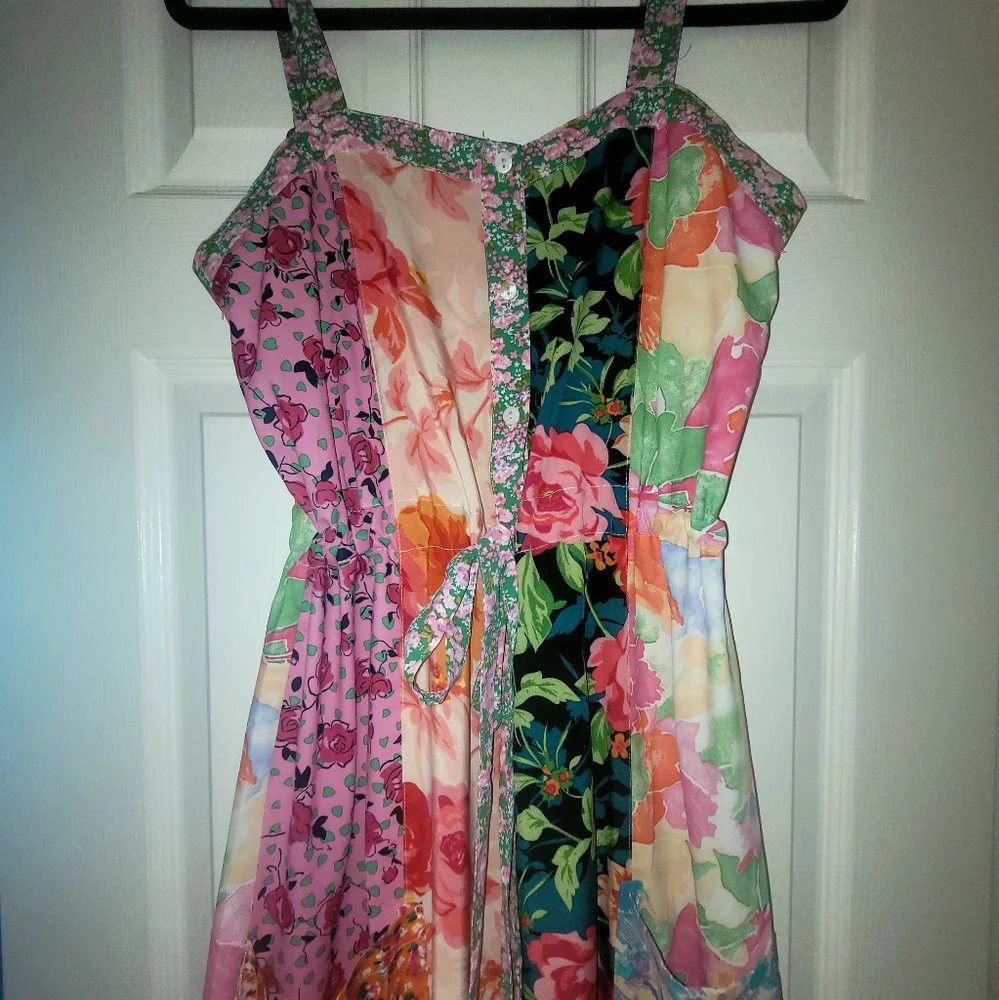Patchwork floral maxi dress - Picture 3 of 3